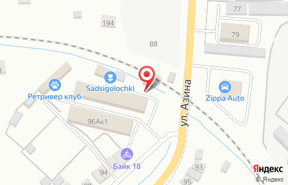 Оптово-розничный магазин Дом и Дача на улице Азина на карте