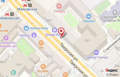 Абсолют Недвижимость на Тверской улице на карте