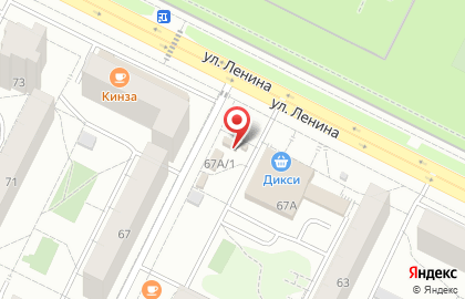 Киоск по продаже фруктов и овощей на улице Ленина на карте