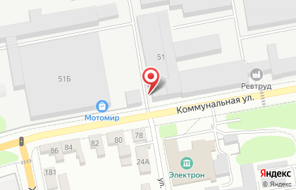 Автомойка Чистюля на Коммунальной улице на карте