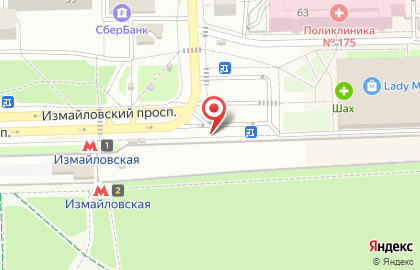 МегаФон, г. Москва в Измайловском проезде на карте