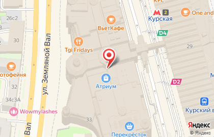 Ресторан быстрого питания Крошка Картошка в ТЦ Атриум на карте