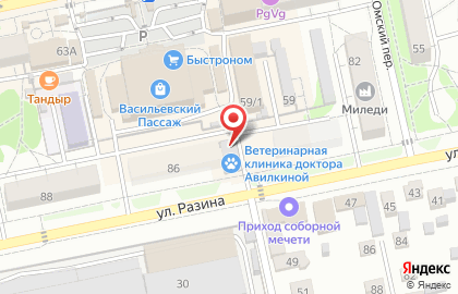 Банкомат Национальный банк ТРАСТ на Степана Разина на карте