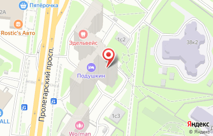 ОДС Жилищник района Москворечье-Сабурово на Пролетарском проспекте на карте