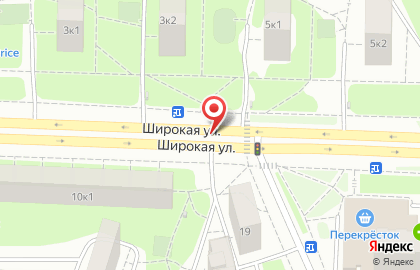 Московская школа программистов на улице Широкая на карте