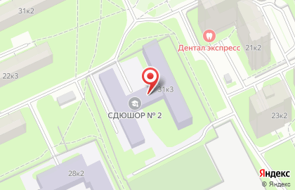Сдюcшор # 2 Невского Района на карте