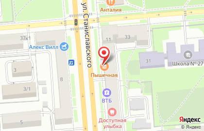 Пышечная в Новосибирске на карте
