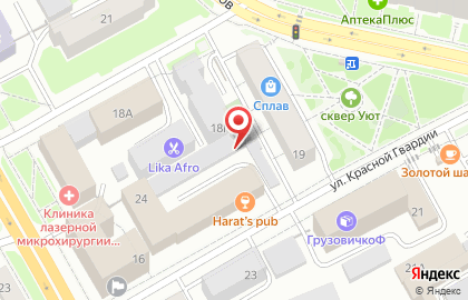 Автомойка в Красноярске на карте