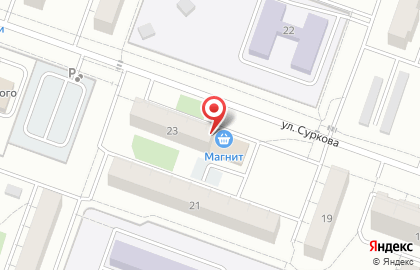 Супермаркет Магнит в Челябинске на карте