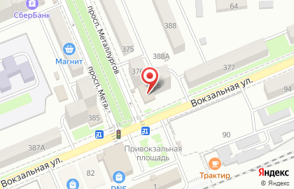 Цифровой супермаркет DNS на Вокзальной улице на карте