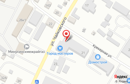 Магазин отделочных материалов и сантехники город мастеров на улице Чайковского на карте