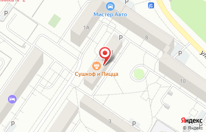 Магазин у дома Бристоль в Октябрьском районе на карте