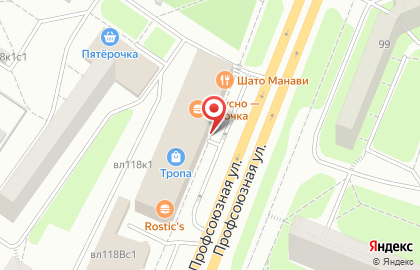 ЗАО Банкомат, АБ ИнтерПрогрессБанк на Профсоюзной улице на карте