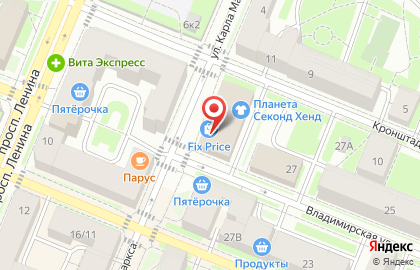 Торговый комплекс Центr на Кронштадтской улице на карте