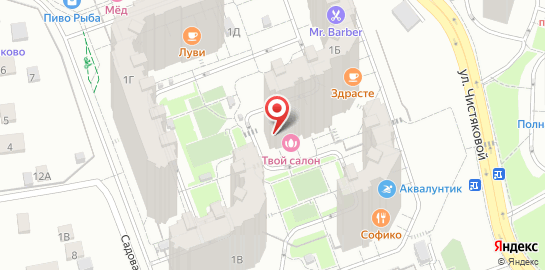 Салон красоты Xsize в Одинцово на карте