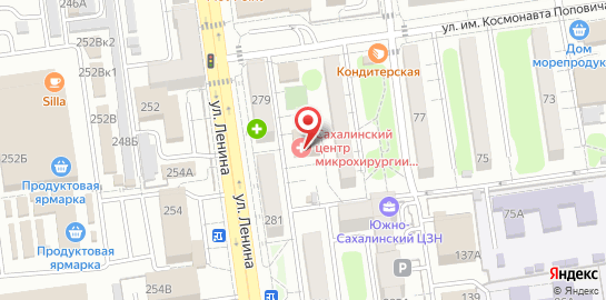 Сахалинский центр микрохирургии глаза на карте