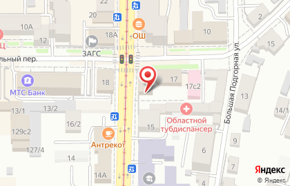 Медицинский центр Томский фтизиопульмонологический медицинский центр на улице Розы Люксембург на карте