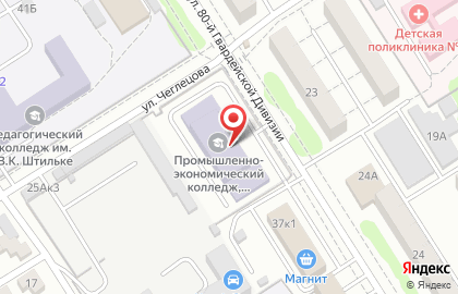 Алтайский промышленно-экономический колледж в Барнауле на карте