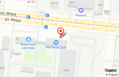 ООО МеталлТранс на улице Мира на карте