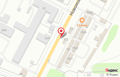 Рулевой на Новомосковском шоссе на карте