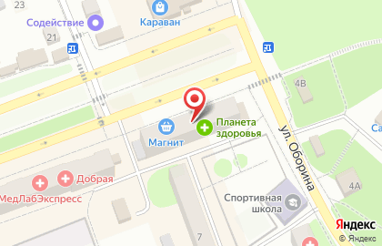 Супермаркет Магнит на улице Ленина на карте