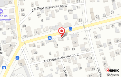 Заря на Первомайской улице на карте