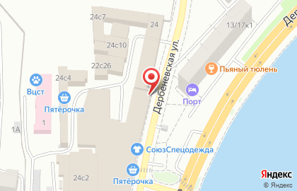 Салон оптики Астэк оптик на Дербеневской улице на карте