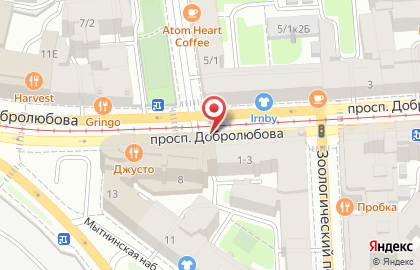 Ресторан Ласточка на улице Ломоносова на карте