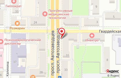 Кафе Умар на проспекте Автозаводцев на карте