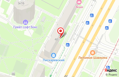 Зоомагазин PetShop.ru на Пискарёвском проспекте на карте