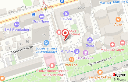 Детская городская стоматологическая поликлиника в Ростове-на-Дону на карте