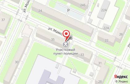 Участковый пункт полиции на улице Маяковского, 35 на карте