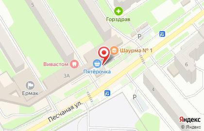 Сеть водоматов АкваМатиба в 1-м квартале на карте