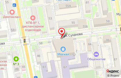 Магазин сувенирной продукции Две головы на улице Суханова на карте