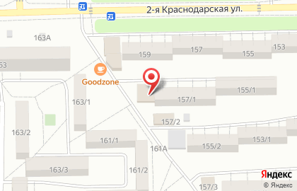 Супермаркет Пятёрочка на 2-ой Краснодарской улице на карте