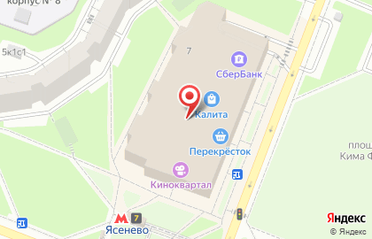 Магазин игрушек и сувениров на Новоясеневском проспекте на карте