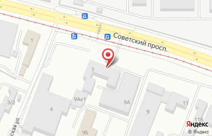 Бизнес-центр Олимп на Советском проспекте на карте