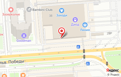 Букмекерская контора Fonbet на бульваре Победы на карте