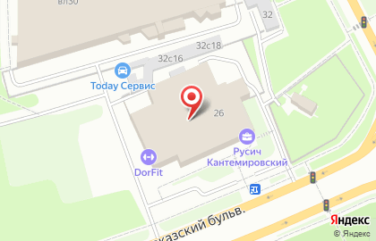 Техник на Кавказском бульваре на карте