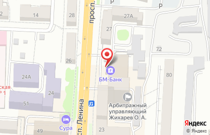 Банк Открытие в Саранске на карте