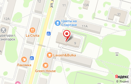 Молодежный центр в Железногорске на карте