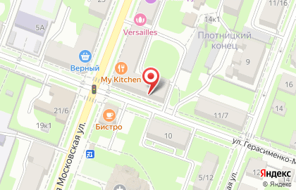 АКБ РОСБАНК на Большой Московской улице на карте