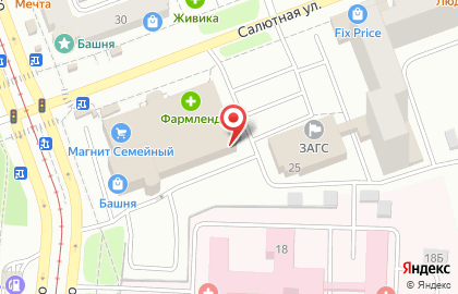 Банкомат Снежинский в Тракторозаводском районе на карте
