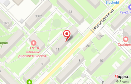 Библиотека им. П.П. Бажова на карте