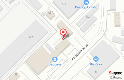 ООО Регион-Мебель на Аппаратной улице на карте