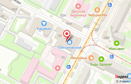 Плехановский на улице Плеханова на карте