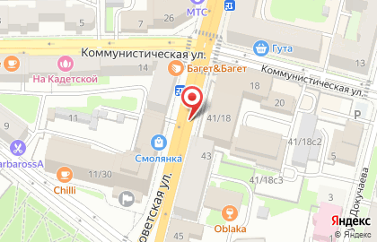 Сити-форматы от Север на Большой Советской улице на карте