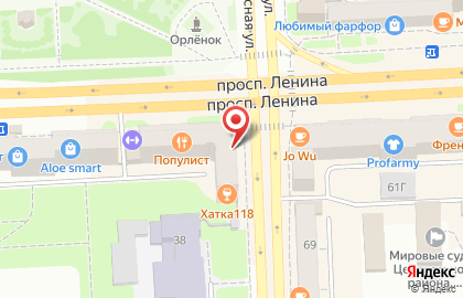 Шубыshuby на проспекте Ленина на карте