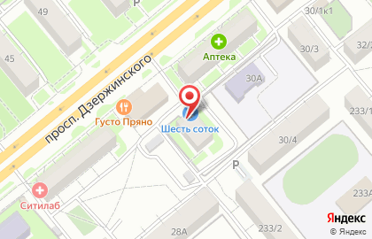 Шесть соток на карте
