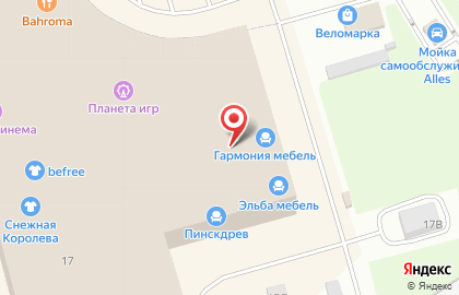 Магазин мебели Мир столов и стульев на метро Купчино на карте